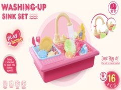 B/O DISHWASHER MACHINE,PINK toys
