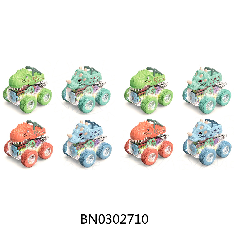 FRICTION 4CH  DINOSAUR CAR,12PCS toys