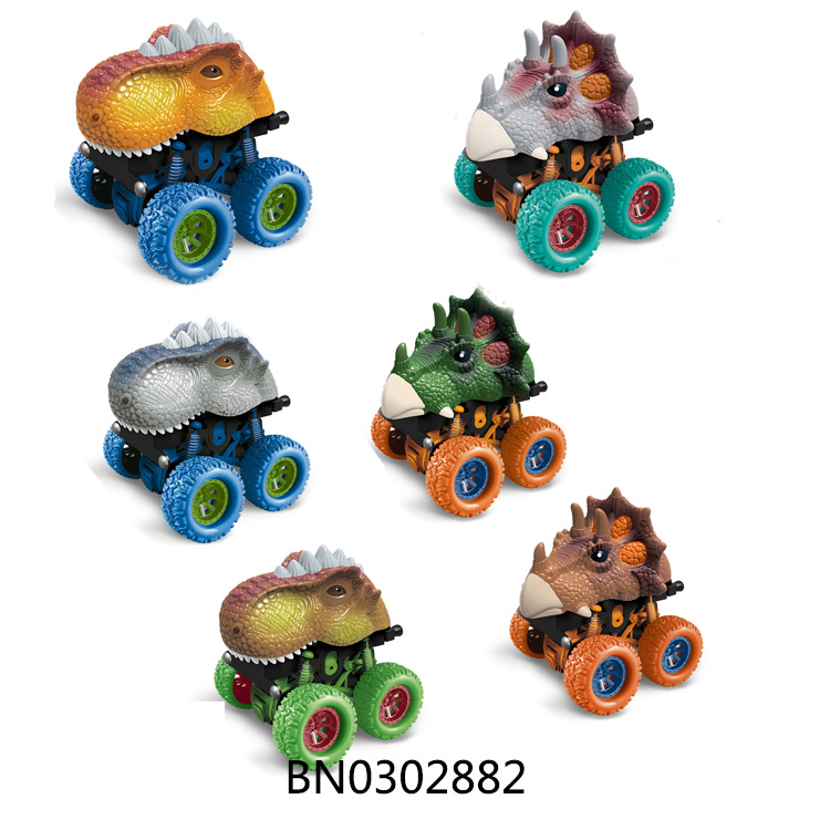 FRICTION DINOSAUR CAR,12PCS toys