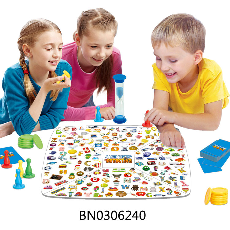 2 IN 1  LITTLE DETECTIVE LOOKING FOR PICTURES + AIRPLANE CHESS toys