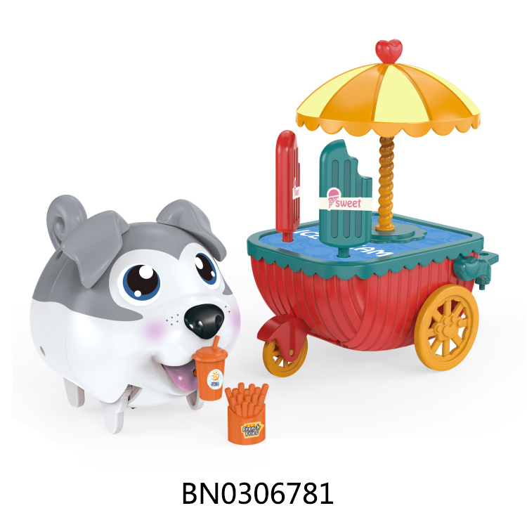 SWEET ICE CREAM TRUCK W/DOG,SOUND toys