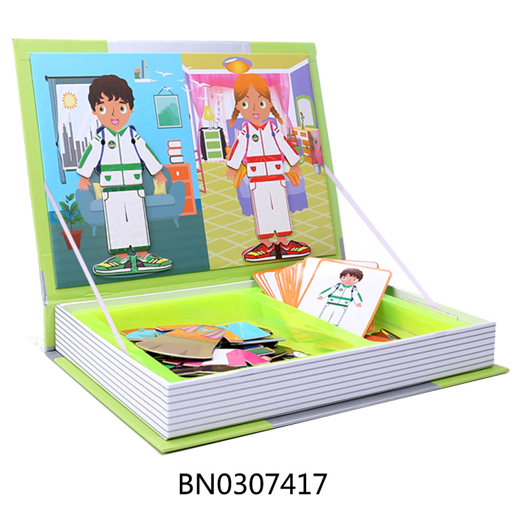 MAGNETIC BOOK,FASHION PK PUZZLE,73PCS toys