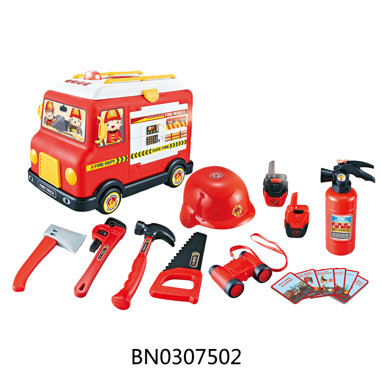 BUMP&GO FIRE TRUCK 22PCS PLAY SET toys