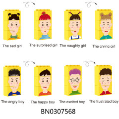 THE FUNNY EMOTION PUZZLE,12PCS toys