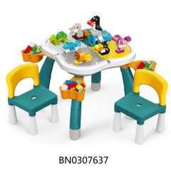 BUILDING BLOCKS TABLE,W/100PCS BLOCKS+CHAIRS*2,TABLE*1 toys