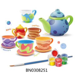 DIY CERAMIC KITCHEN SET,15PCS toys