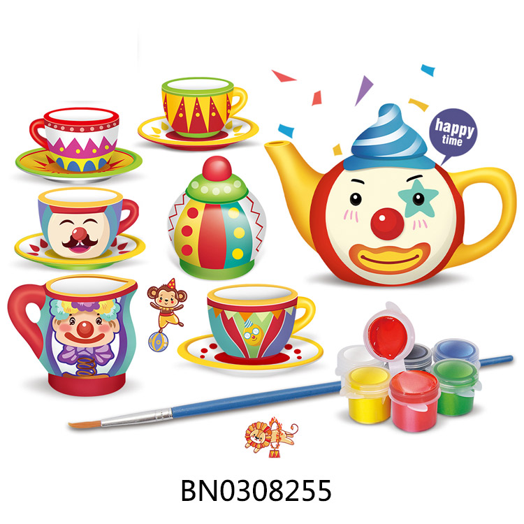 DIY CERAMIC KITCHEN SET,15PCS toys