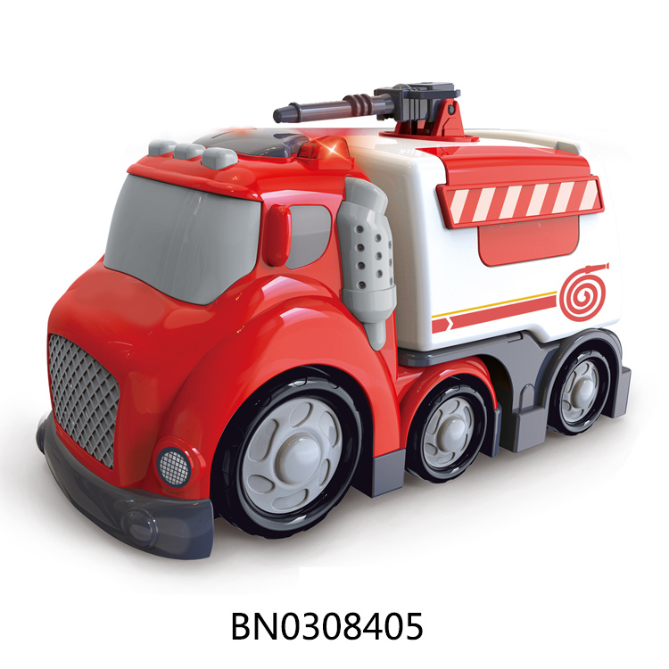 SLIDE FIRE TRUCK,W/LIGHT,SOUND toys