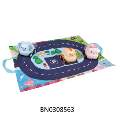 PARKING LOT W/FRICTION CAR,W/LIGHT,MUSIC,3PCS toys