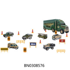 TRAILER TRUCK W/ALLOY SLIDE CAR toys