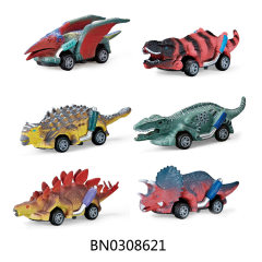 PULL BACK  DINOSAUR CAR,6PCS toys