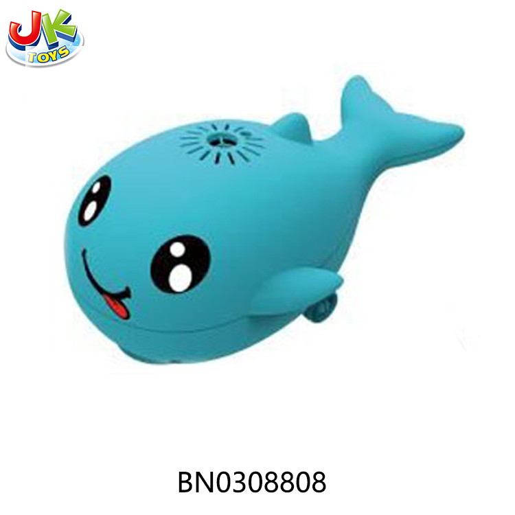 B/O WHALE  BLOW BALL WITH MUSIC,LIGHT,BLUE/WHITE 2 COLORS MIXED toys