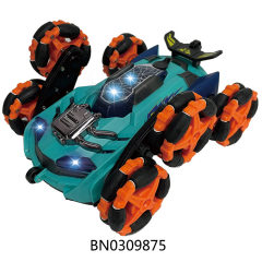 7CH R/C 6WD STUNT VEHICLE,W/SPRAY,BLUE,GREEN toys