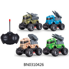 27MHZ FOUR-WAY LIGHT REMOVABLE ACCESSORIES MILITARY VEHICLE CAMOUFLAGE 4 MIXED(BLACK WHEELS BLACK REMOTE CONTROL) toys