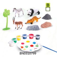 4 WILD ANIMALS DIY COLORING STYLE B toys