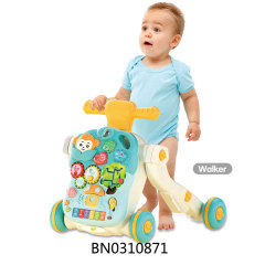 BABY WALKER W/MUSIC,LIGHT，PINK/GREEN 2 COLORS MIXED toys