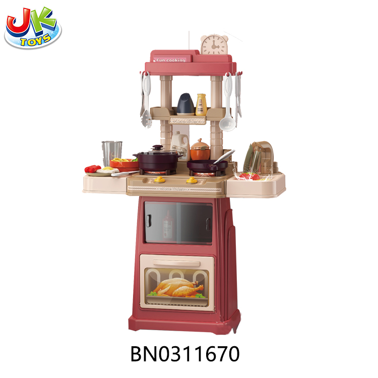 ELECTRONIC KITCHEN SET W/SOUND,LIGHT,47PCS toys