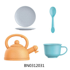 WHEAT STRAW KITCHEN SET 14PCS toys