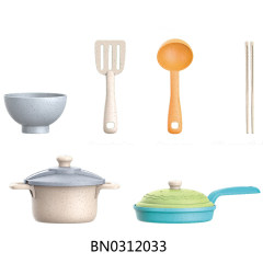 WHEAT STRAW TABLEWARE SET 14PCS toys