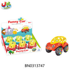 SOFT GLUE CAR,2COLORS MIXED，6PCS/BOX toys