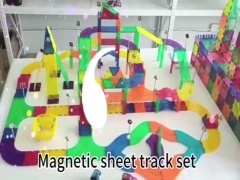 B/O CAR TRACK,MAGNETIC TILES BLOCKS ,170PCS toys