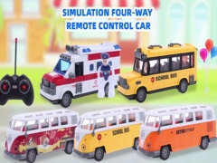 1:30 4CH R/C BUS,W/LIGHT toys