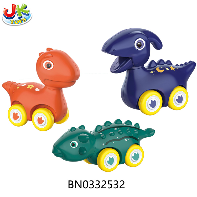 PULL BACK CARTOON DINOSAUR,3ASST,12PCS/DISPLAY BOX toys