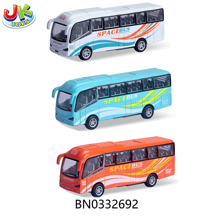 ALLOY PULL BACK BUS,3COLORS,24PCS/DISPLAY BOX toys