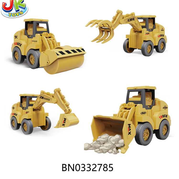 PRESSING ENGINEERING VEHICLE,4ASST,12PCS/DISPLAY BOX toys