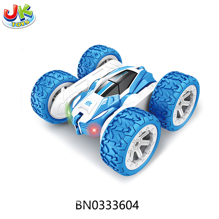 2.4G STUNT FLIP DOUBLE-SIDED R/C CAR,W/LIGHT,W/USB,BLUE/GREEN/RED toys