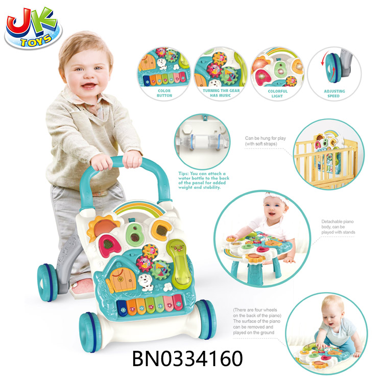 ELECTRONIC ORGAN BABY WALKER 4 IN 1 (BLUE) toys