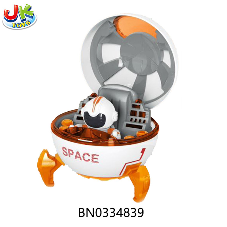 B/O DIY SPACE SHIP,W/LIGHT,MUSIC,23PCS toys