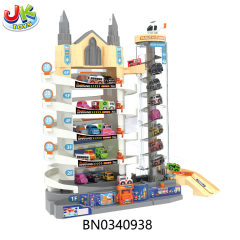 B/O CITY PARKING BUILDING,W/4 CAR,1SCENE MAP,W/LIGHT toys