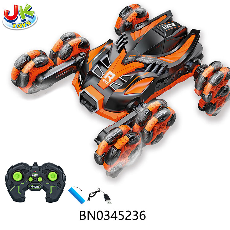 2.4G 8 WHEEL STUNNT R/C CAR,GREEN,ORANGE toys