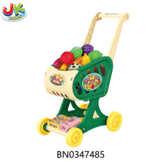 DIY SHOPPING CART,W/CUTTING FOOD,19PCS toys