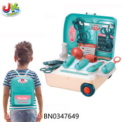 3IN1 DOCTOR SCHOOL BAG,19PCS,BIUE GRENN toys