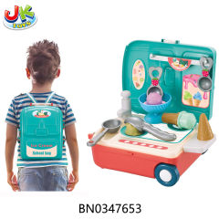 3IN1 ICE CREAM SCHOOL BAG,19PCS toys