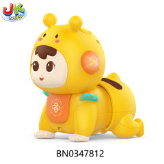 CRAWLING BABY DOLL W/LIGHT AND MUSIC,YELLOW(PRODUCT MATERIAL:ABS) toys