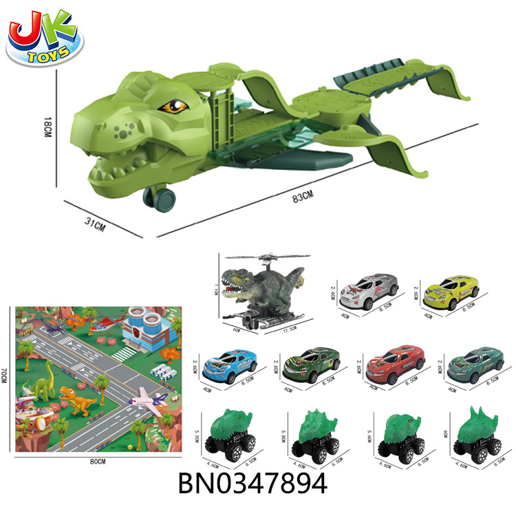 DINOSAUR TRACK STORAGE AIRCRAFT SET toys