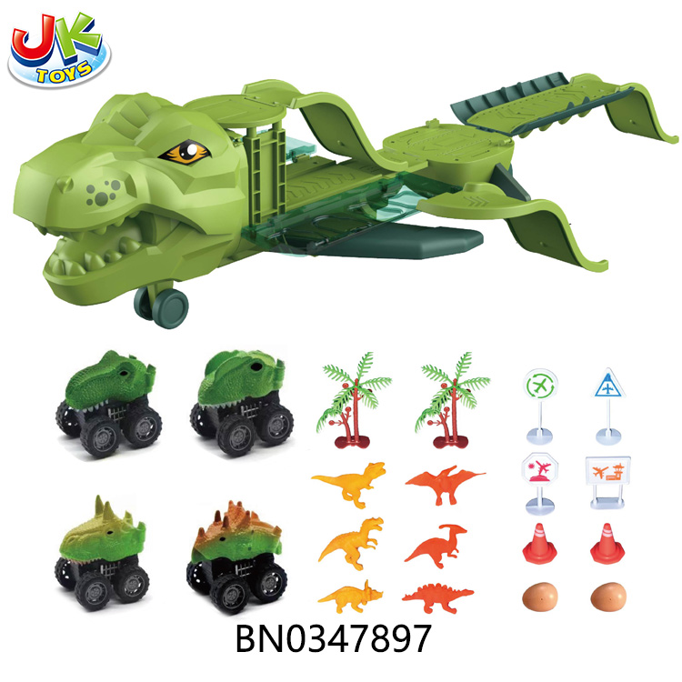 DINOSAUR TRACK STORAGE AIRCRAFT SET toys