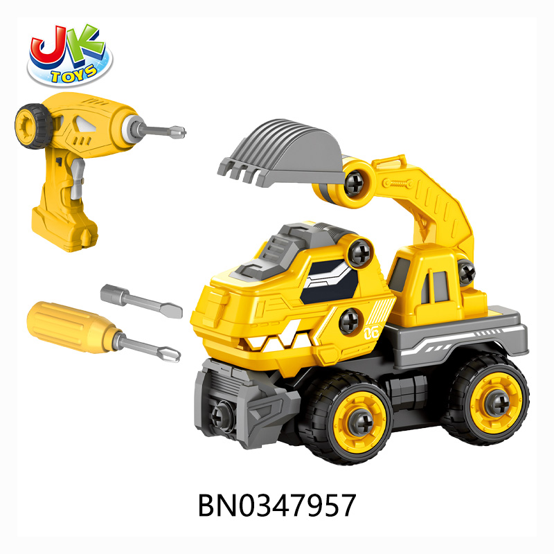 4CH R/C DIY DINOSAUR TRUCK W/ SOUND,3.7V LITHIUM RECHARGEABLE BATTERY(500MAH)(4 ASSTS) toys