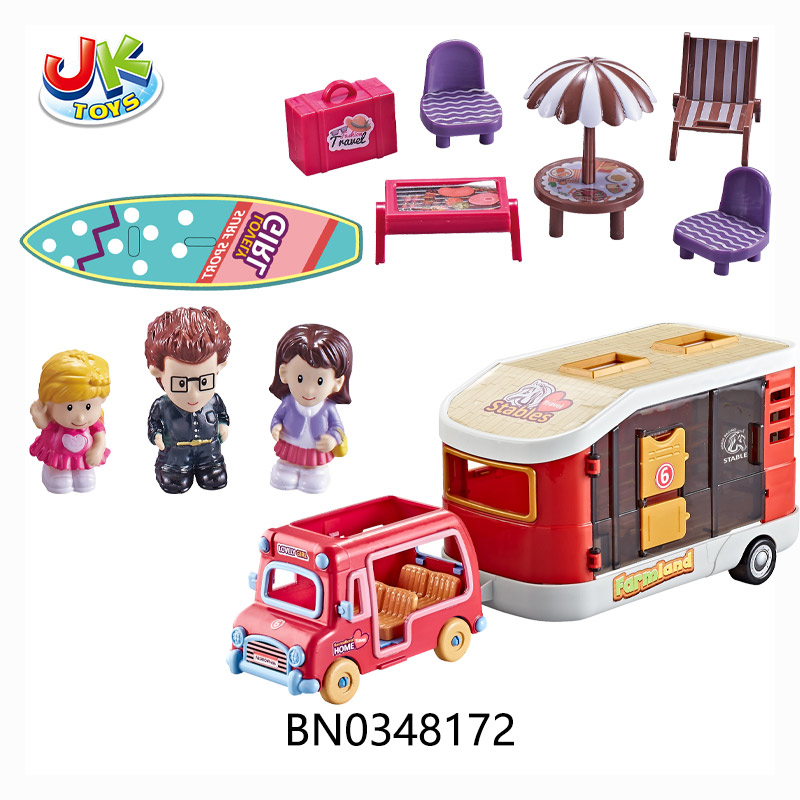 BARBIE CAR SET W/ STABLES toys