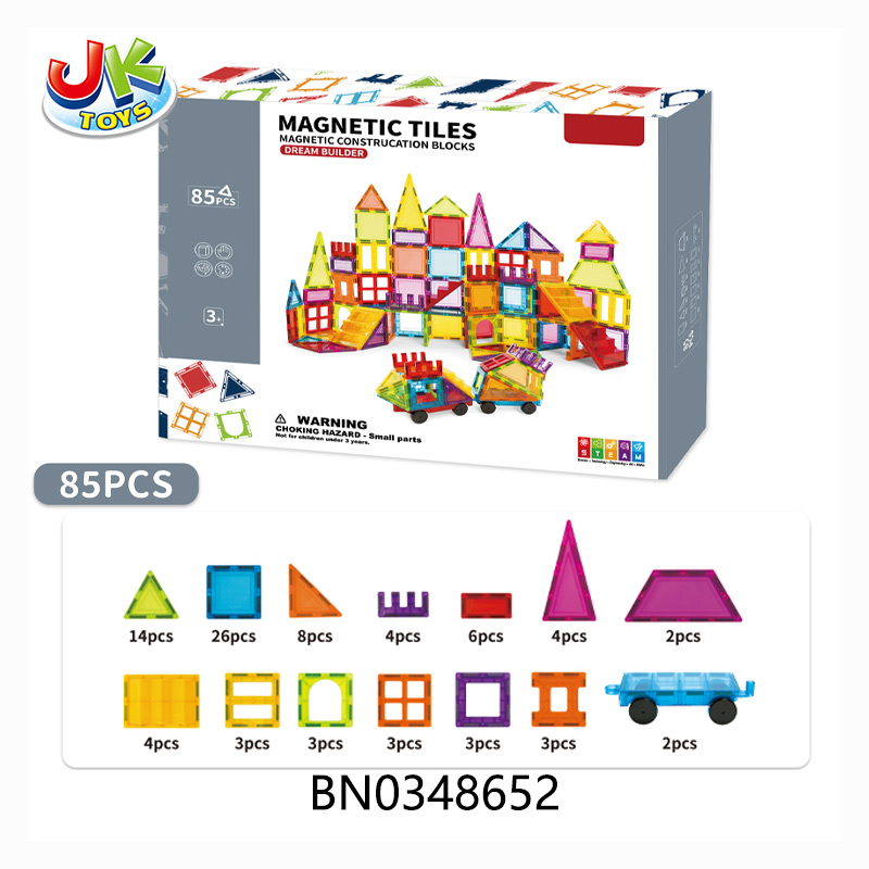 MAGIC MAGNETIC BLOCKS, 85PCS toys