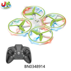 R/C QUADCOPTER W/LIGHT, ORANGE, GREEN toys