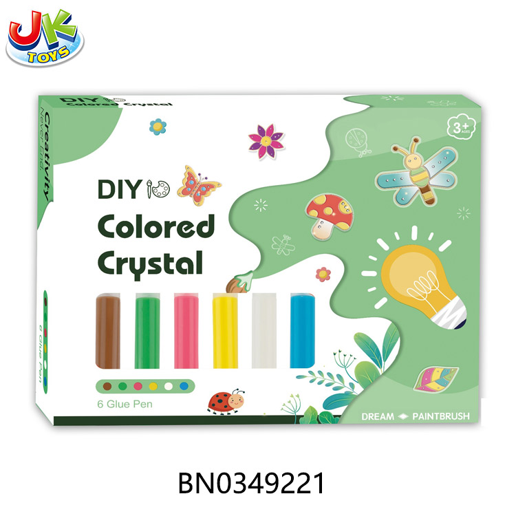 DIY COLORED CRYSTAL GLUE CARVING SET toys