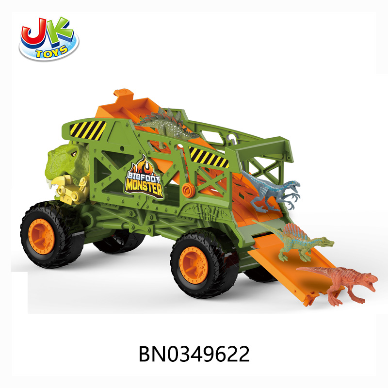 DINOSAUR TRUCKS CAR + 6 MINI DINOSAURS 2 MODELS MIXED toys