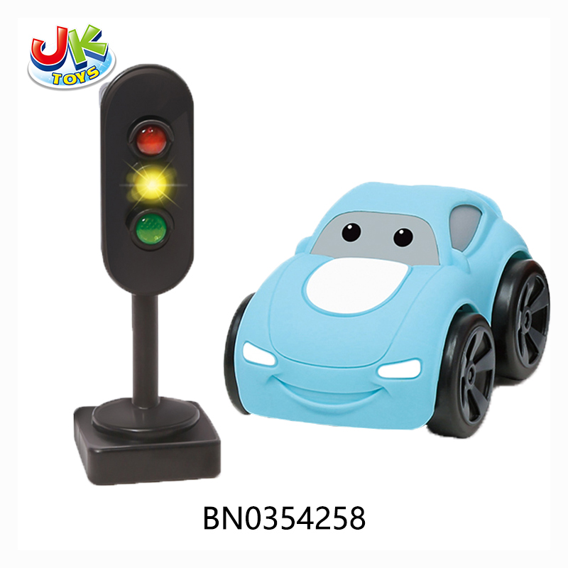 CARTOON TOY CAR,W/TRAFFIC LIGHT,2PCS toys