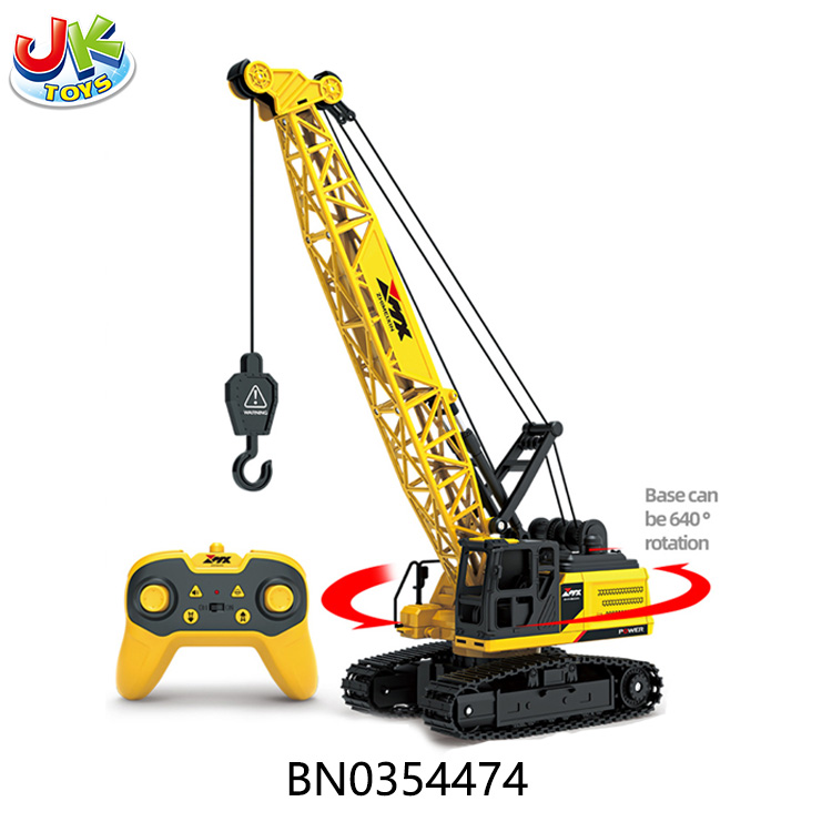 R/C 8CH ALLOY CRANE,,W/LIGHT AND SOUND MUSIC. toys