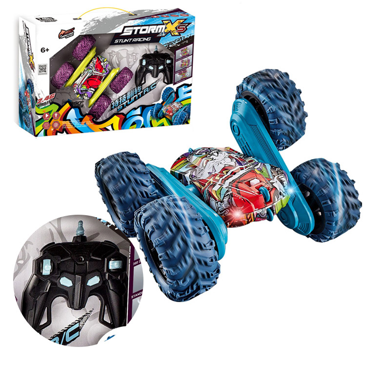 DOUBLE-SIDED SEVEN-WAY STUNT CAR toys