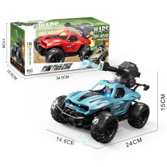 R/C 1:16 5CH OFF-ROAD WATER BOMB CAR W/LIGHT(BLUE/RED 2COLORS MIXED)